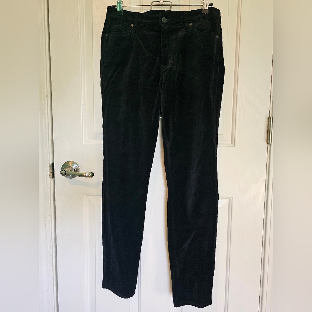 Well Worn Brand Velour Black Pants Women's Size 4/27